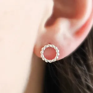 Dainty Dot Circle Studs