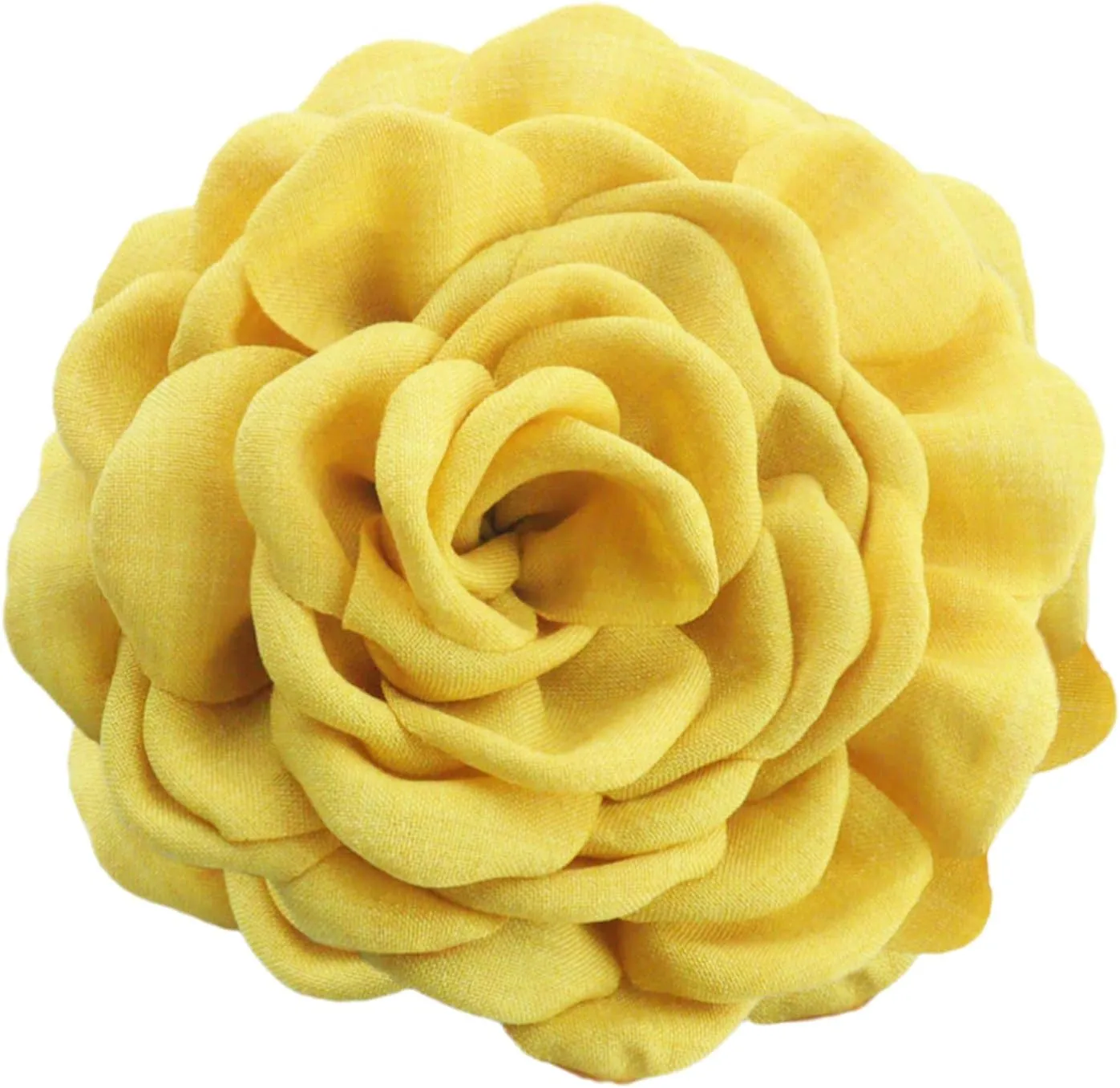 Dainty Fabric Rose Flower Brooch Lapel Pins Women Wedding Party Dance Banquet Dresses Suit Clothes Hair Clip Accessory