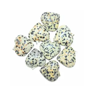Dalmatian Jasper Mini Heart Pendent