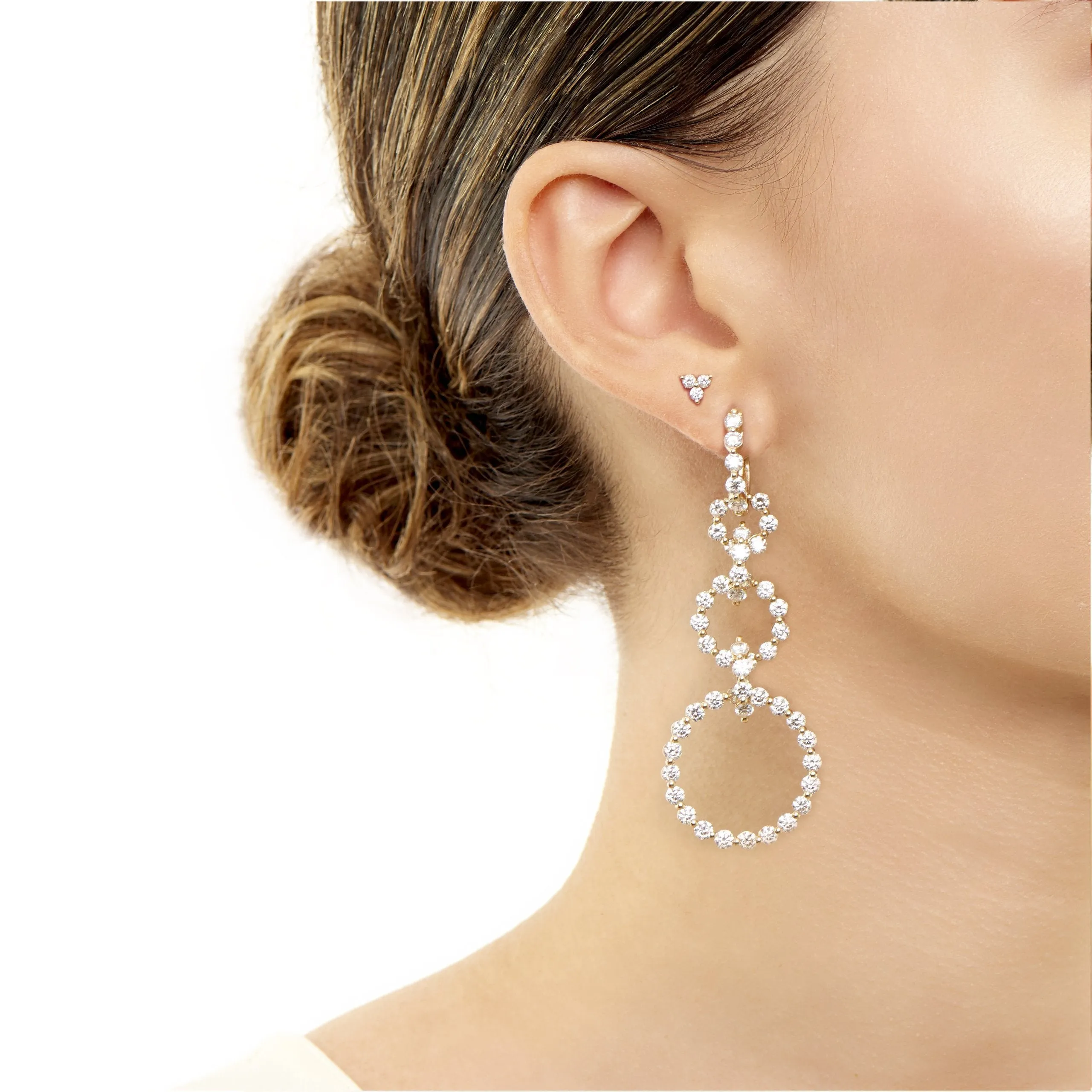Diamond Trio Studs