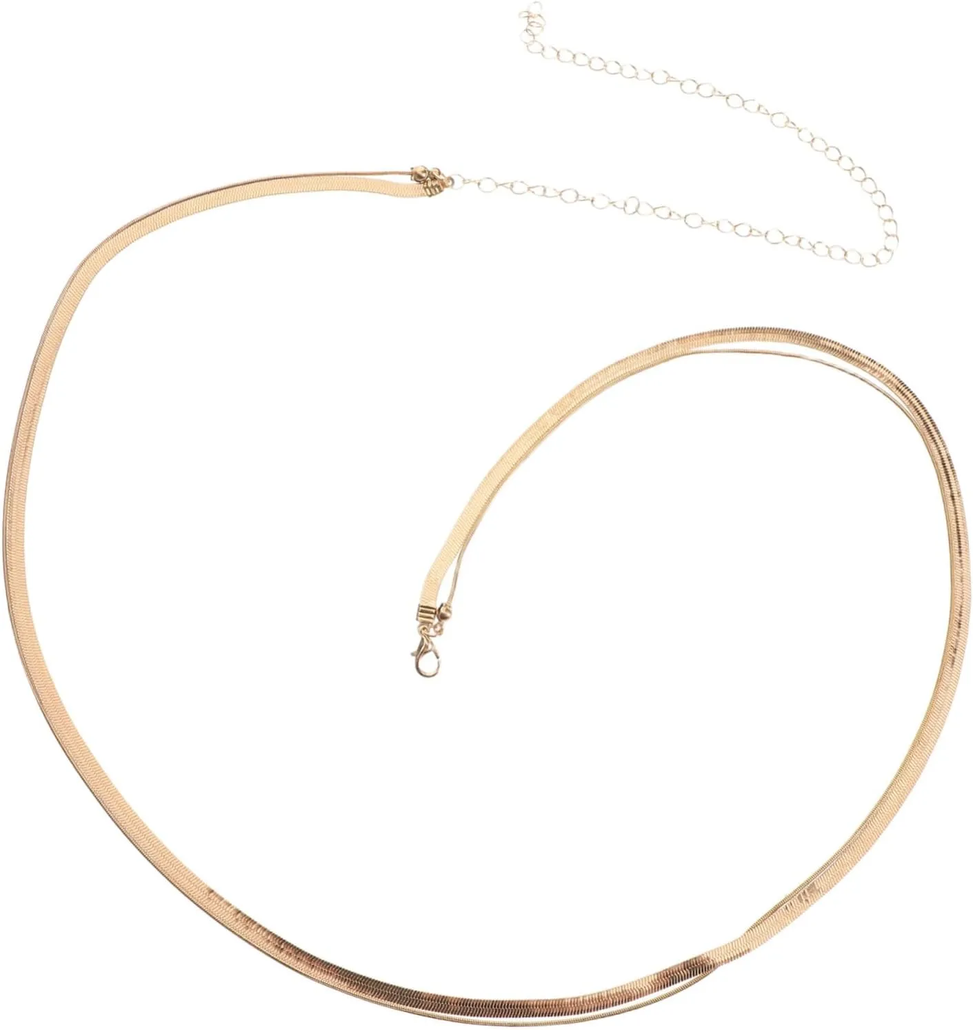 Didiseaon Waist Chain for Women Adjustable Belly Chain Jewelry Bridal Summer Body Accessory Stylish Multi Design Durable Snake Bone Material Curve Enhancing Waistband
