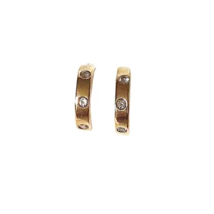 Disco 3 Diamond or Gemstone Hoops