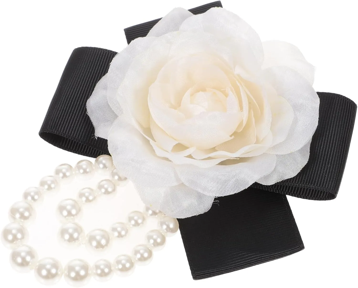 Elegant Pearl Flower Lapel Pin Brooch for Women Chic Clothes Decoration for Scarf Hat Suit Durable Imitated Pearl Design for Parties Events