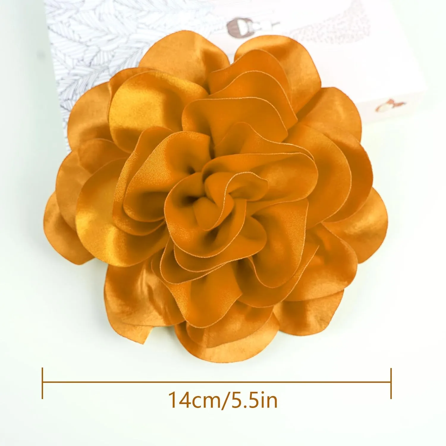 Elegant Satin Fabric Flower Brooch Pins and Flower Hair Clips, Big Size for Women's Dress Accessories, for Weddings, Parties, Dating, Rose and Silk Camellia Design, Eye-Catching Clothing Jewelry Gifts