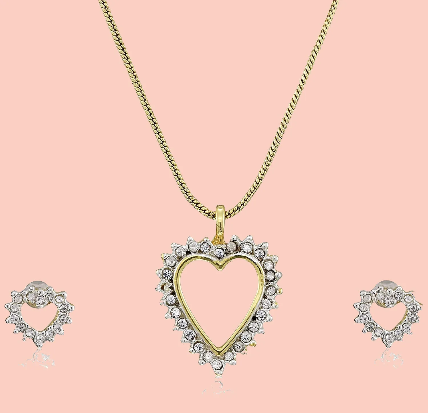 Estele - Valentine special - Trendy and Fancy Fashion Jewellery Design Necklace Set for Women
