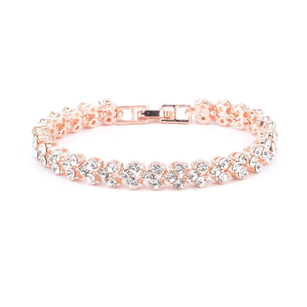 Exquisite Luxury Roman Crystal Bracelet For Women