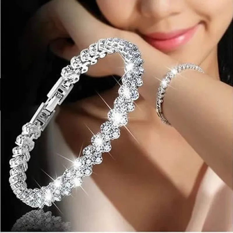 Exquisite Luxury Roman Crystal Bracelet For Women