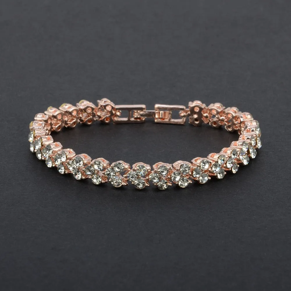 Exquisite Luxury Roman Crystal Bracelet For Women