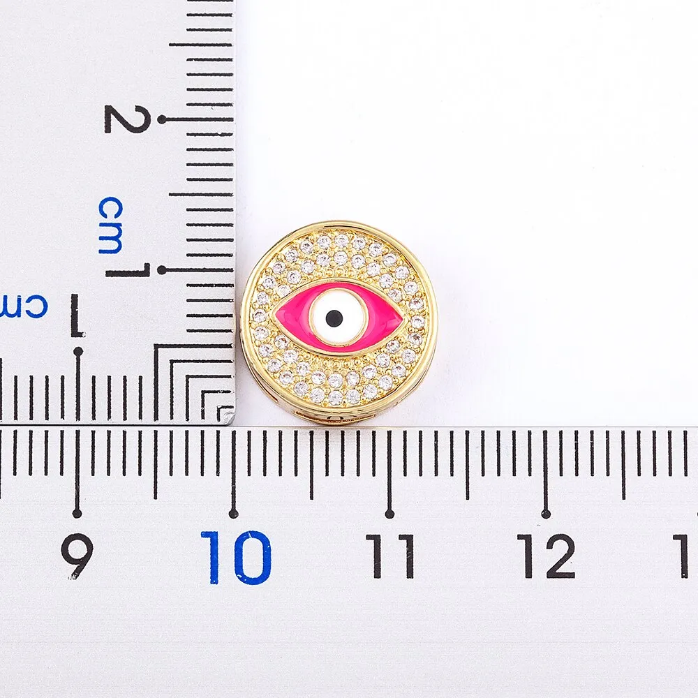 Exquisite Zircon Round Inlaid Evil Eye Crystal Bracelet Women
