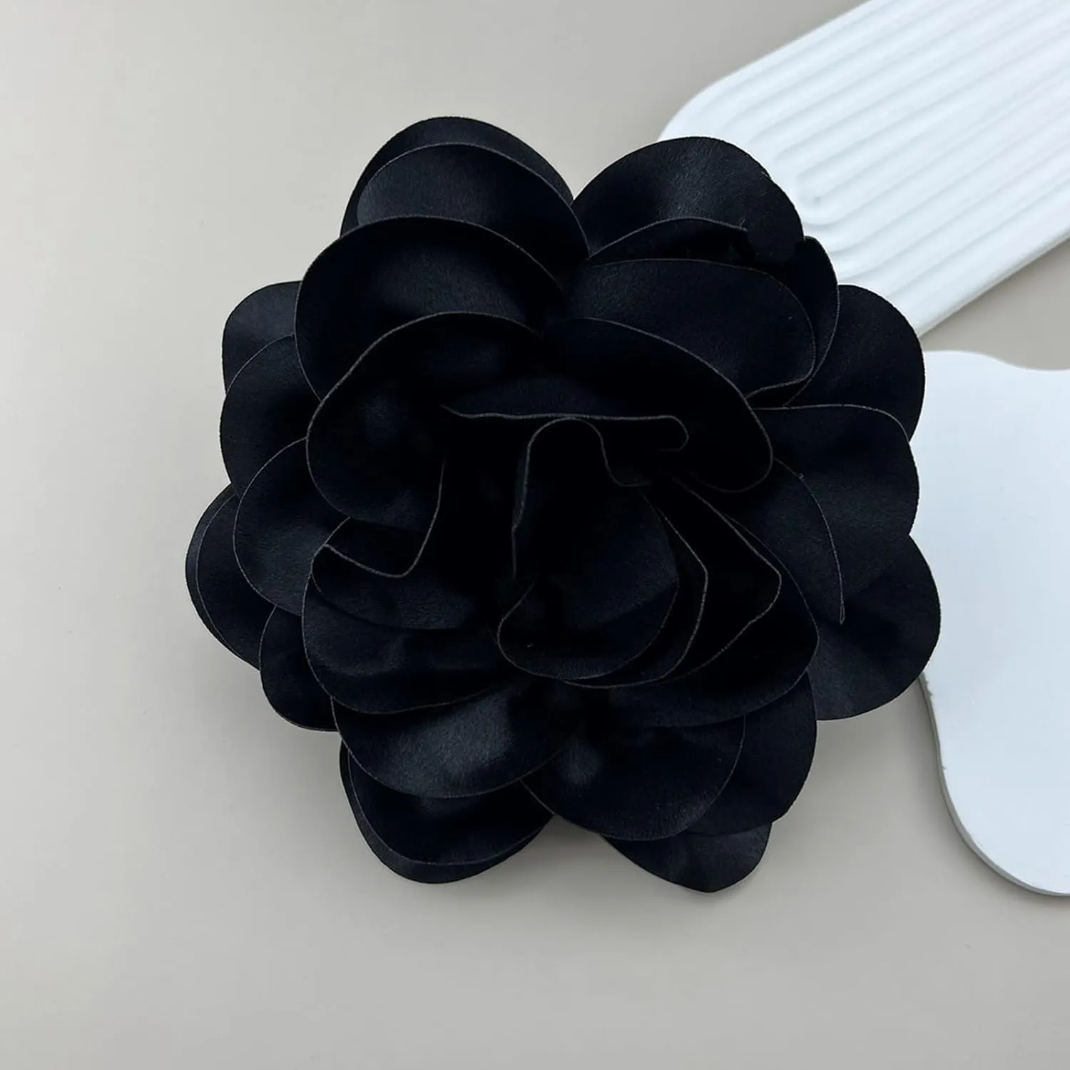 Extra Large Rose Flower Brooches Lapel Pins Dainty Satin Fabric Brooches Big Camellia Flower Brooch Pin for Women Wedding Part Dance Dress Clothes Accessories Jewelry Brooch Pin Size:7.48 in