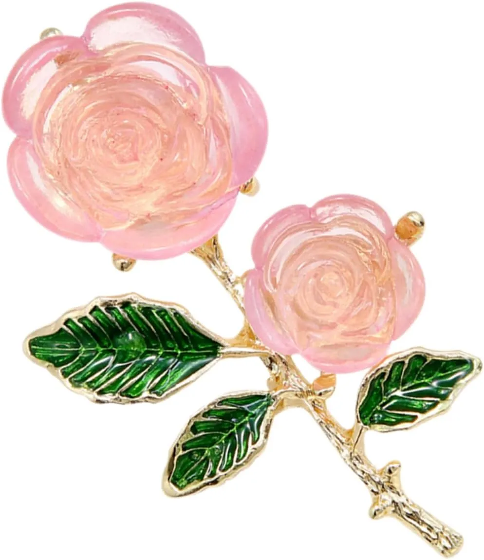 Flower Brooch Pin Brooches for Women Alloy Fashion Collar Pin Decorative