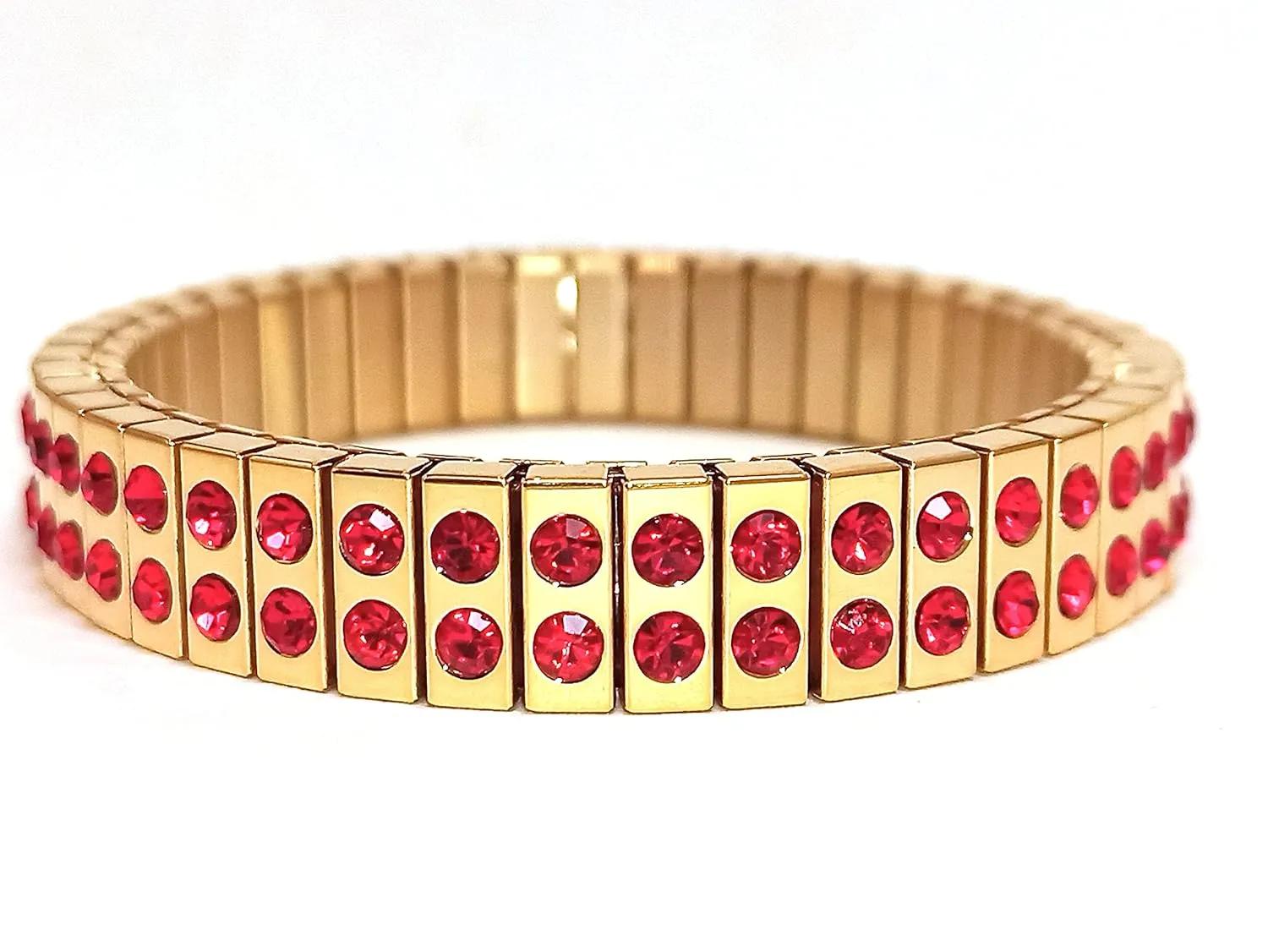 Formal Bracelet Unique Ruby Bracelet for Fiance Engagement Gift Red GOLD Jewelry for women Gem bracelet bangle Classic Bracelet Party Jewelry gift for her Graduation 2ct