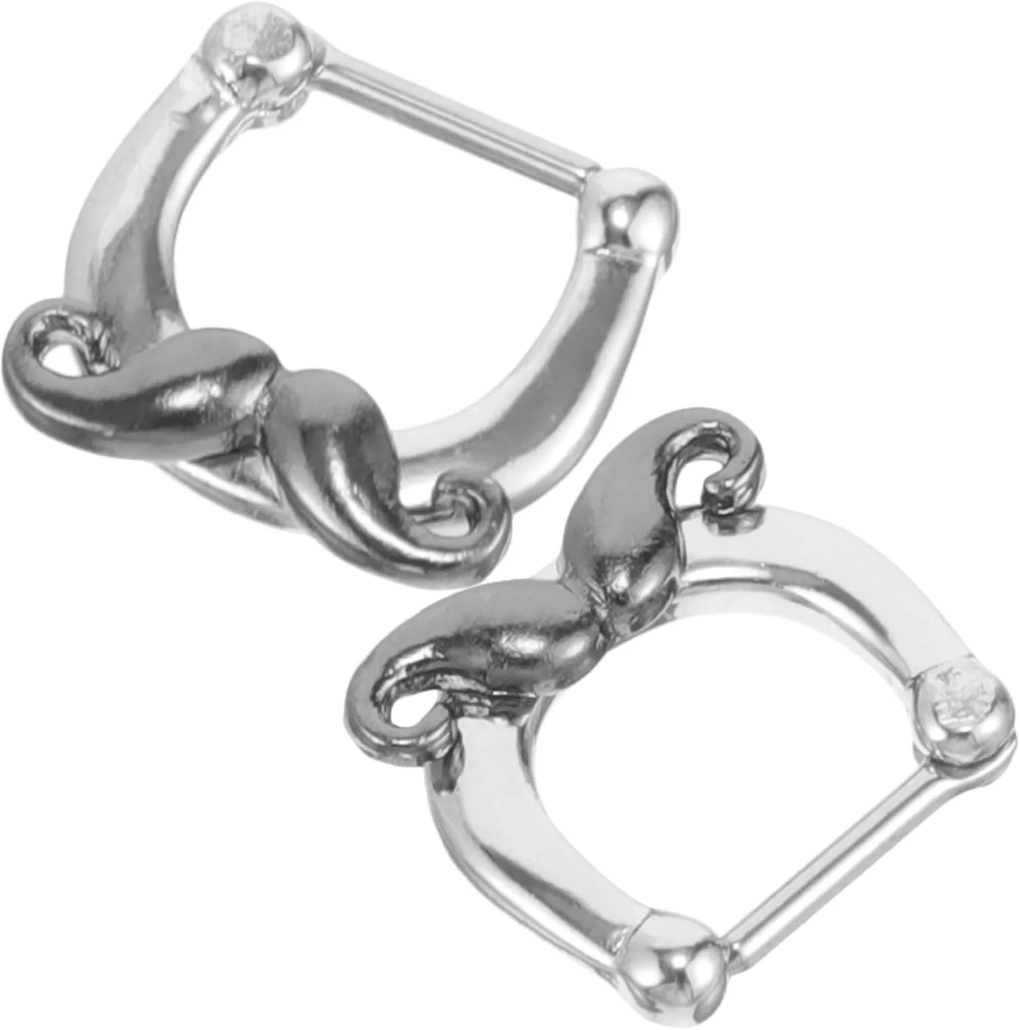 FRCOLOR Hipster Nose Ring Stylish Septum Jewelry Nose Piercing for Women Stainless Steel