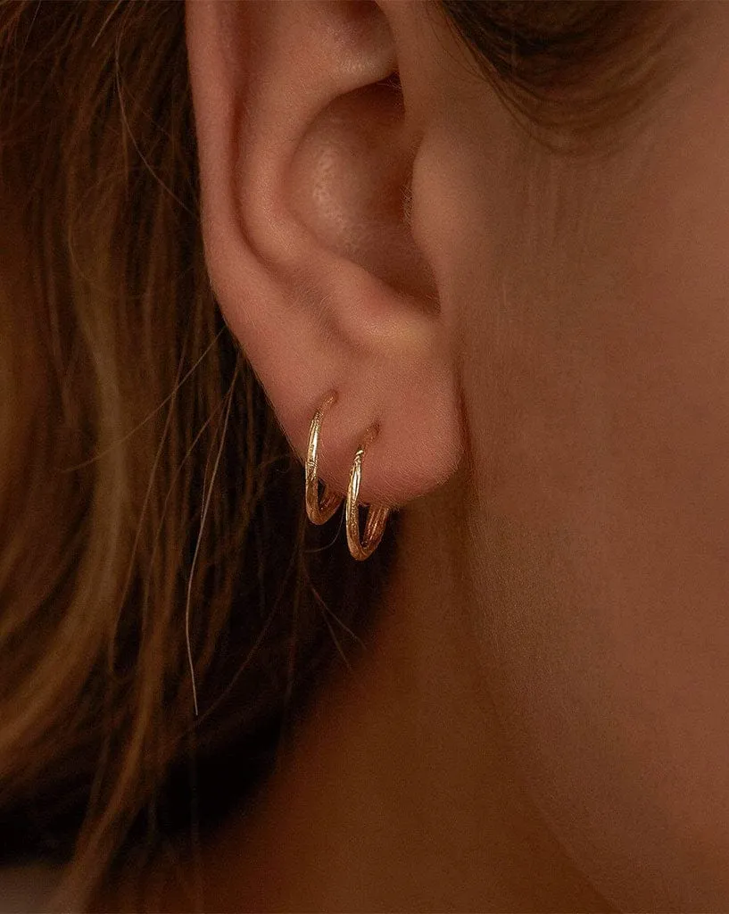 Gold Grace Hoops