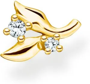 Gold IP Ear Stud White Stones | Thomas Sabo