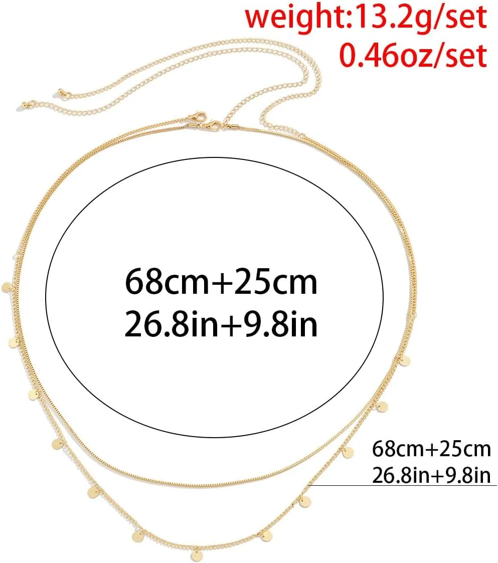Gold Plated Waist Chain Boho Layered Belly Body Chain Butterfly Star Pearl Cross Adjustable Multilayer Sexy Bikini Waist Chain for Women