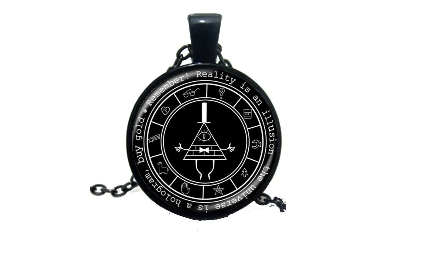 Gravity Falls Mysteries Logo Pendant Necklace