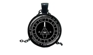 Gravity Falls Mysteries Logo Pendant Necklace