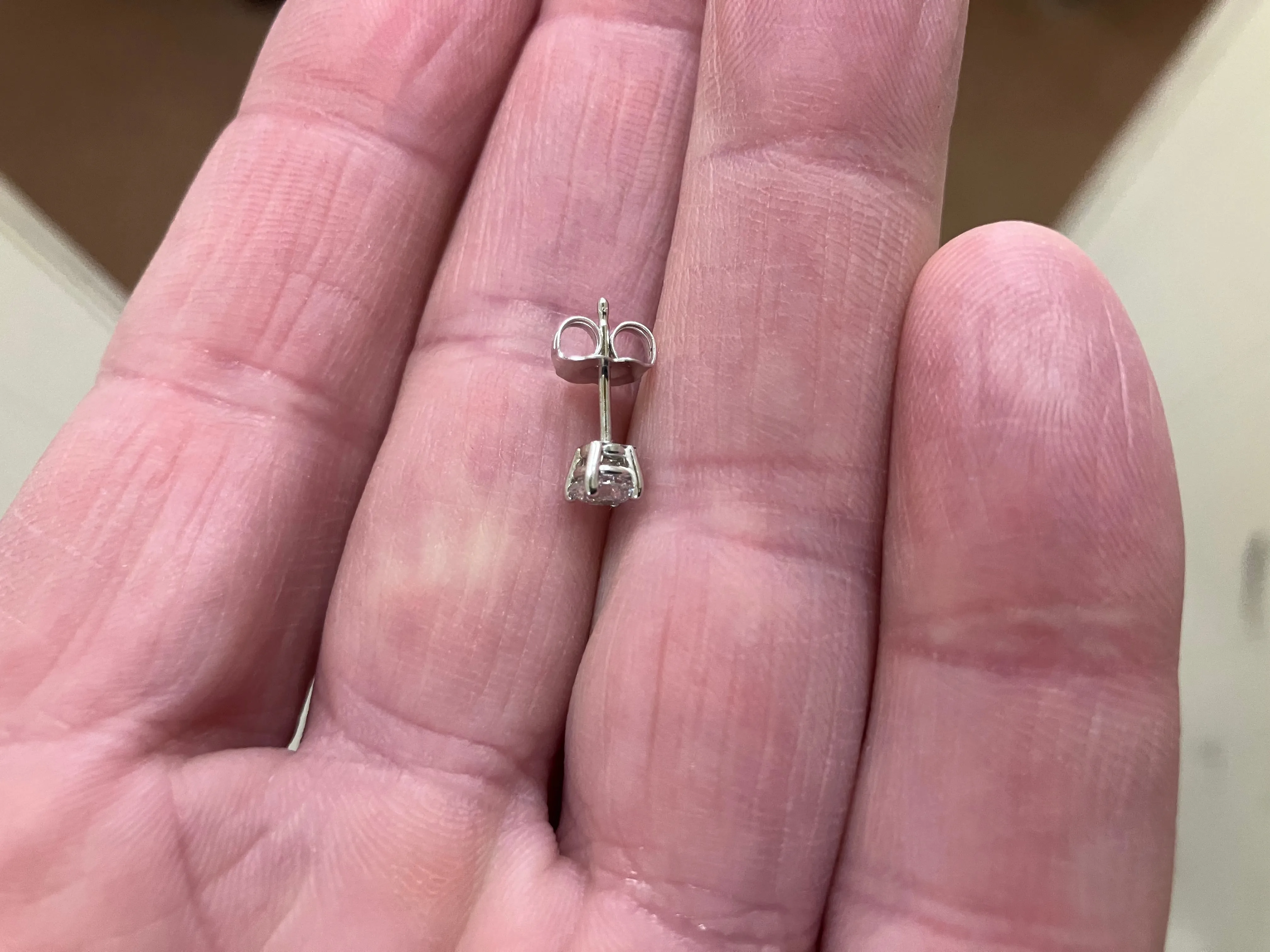 Half Carat Natural Diamond Earrings