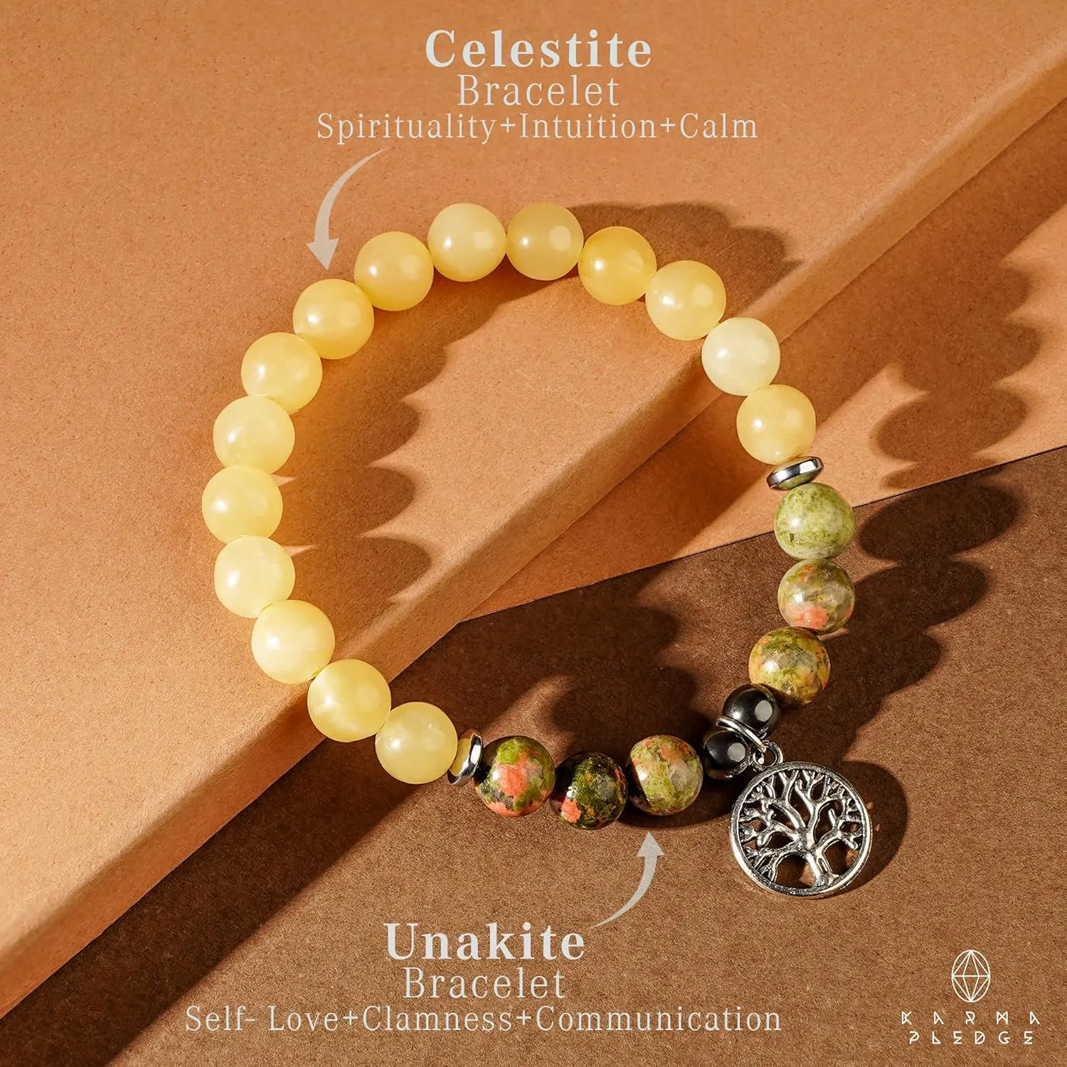 Healing Crystal Bracelets for Men & Women, Spiritual, Positive Energy & Balance, Handmade 6mm Crystal Beads Bracelets