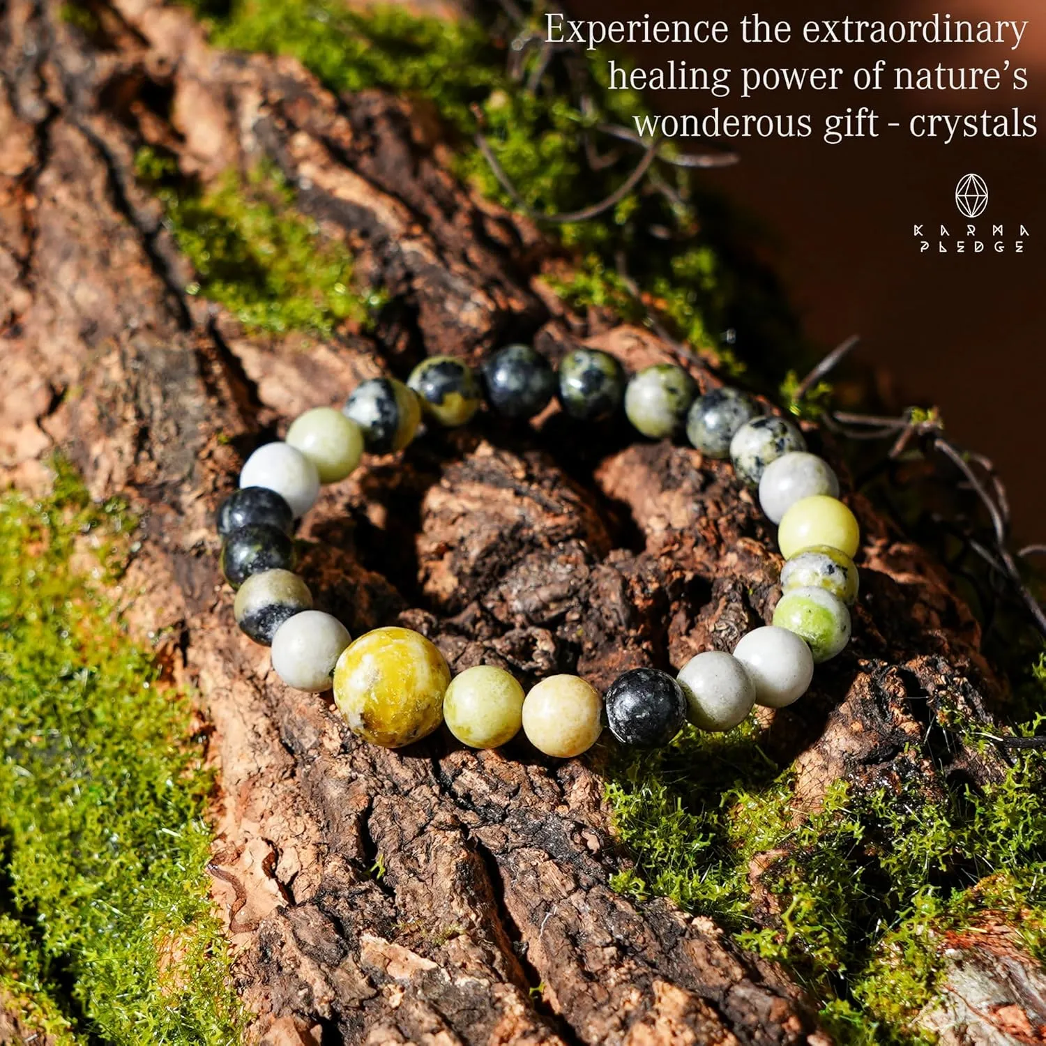 Healing Crystal Bracelets for Womens and Mens, Spiritual, Positive Energy & Balance, Handmade Natural Crystal Beads Bracelets