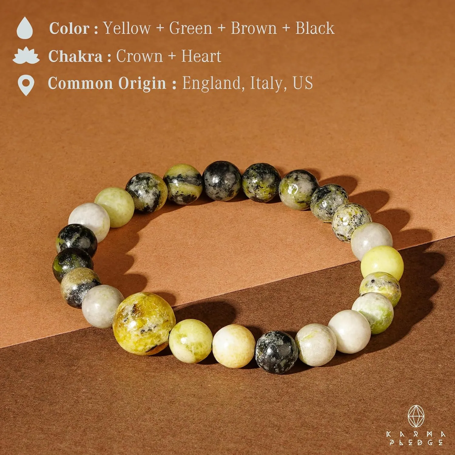 Healing Crystal Bracelets for Womens and Mens, Spiritual, Positive Energy & Balance, Handmade Natural Crystal Beads Bracelets