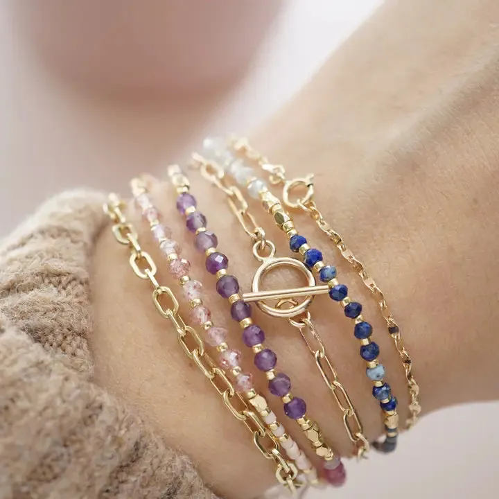 healing gemstone stacking bracelets