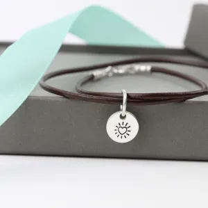 Heart Burst Leather Bracelet