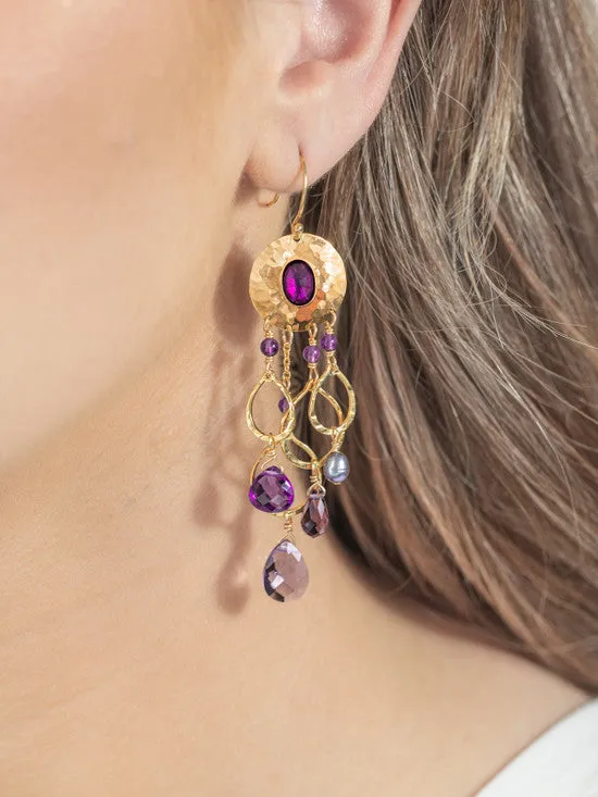 Holly Yashi Moonlight Sparkle Earrings - Teal
