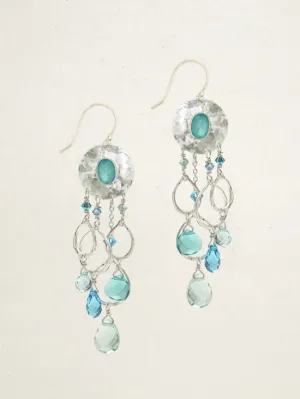 Holly Yashi Moonlight Sparkle Earrings - Teal