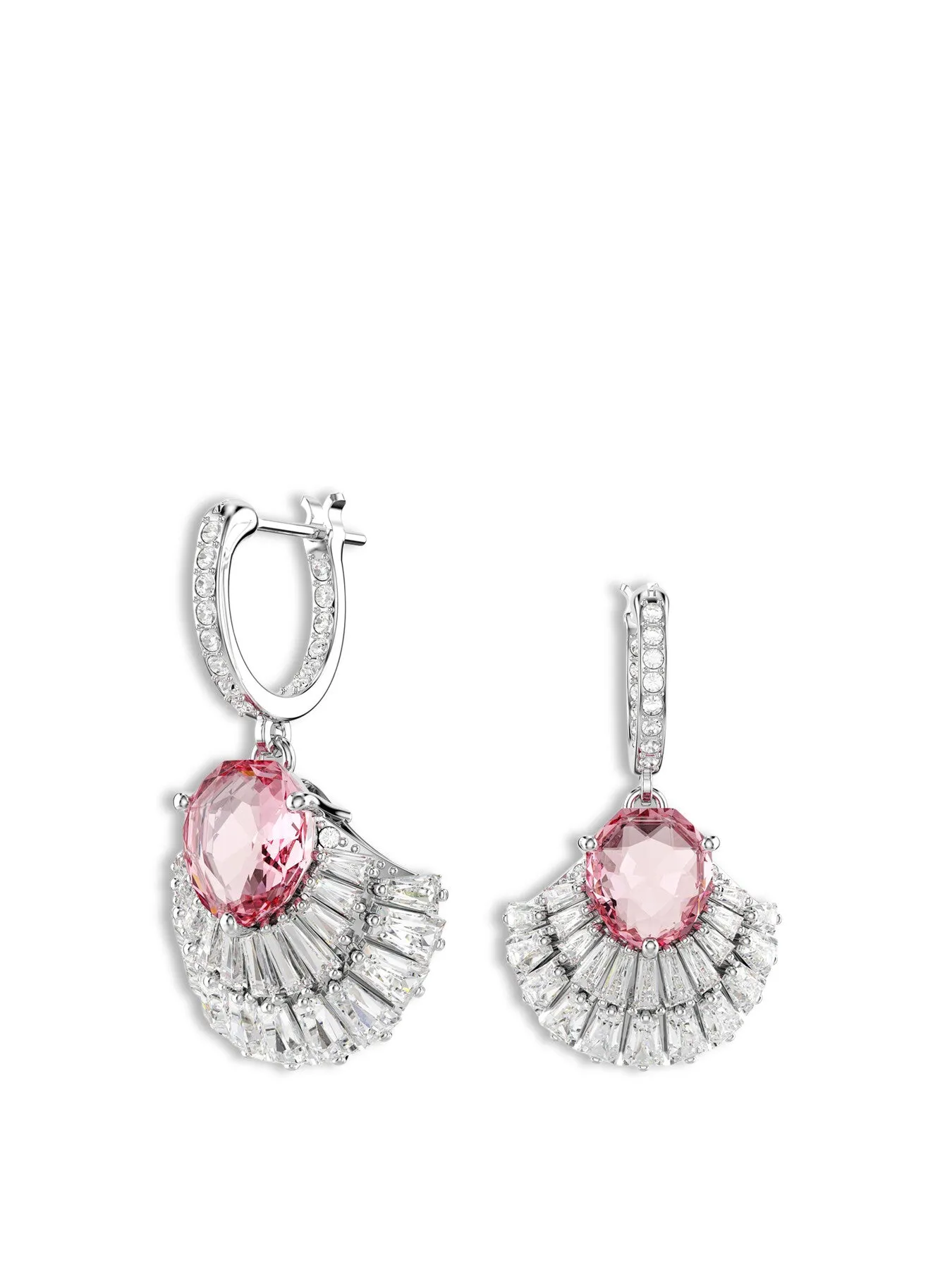 Idyllia E Shell Pierced Earrings Mini Hoop Drop