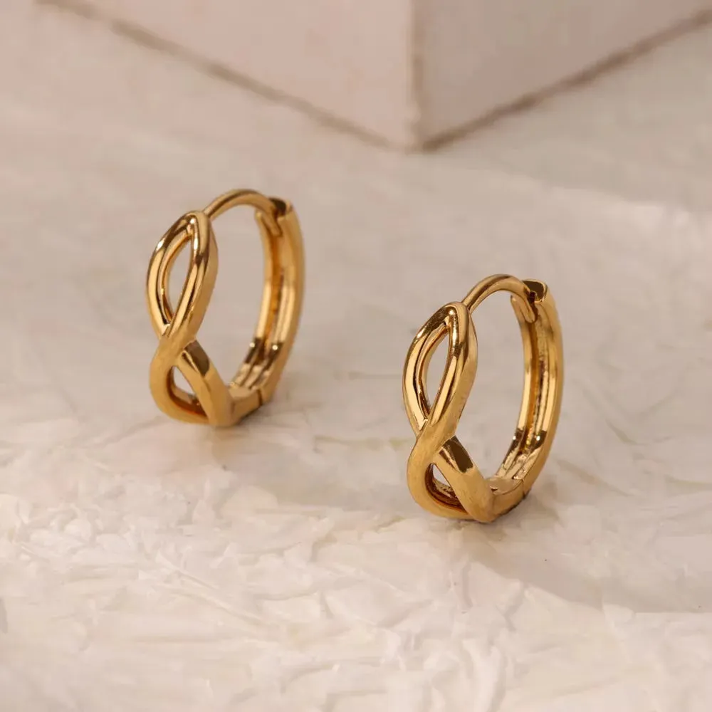 Infinity Twist Hoops