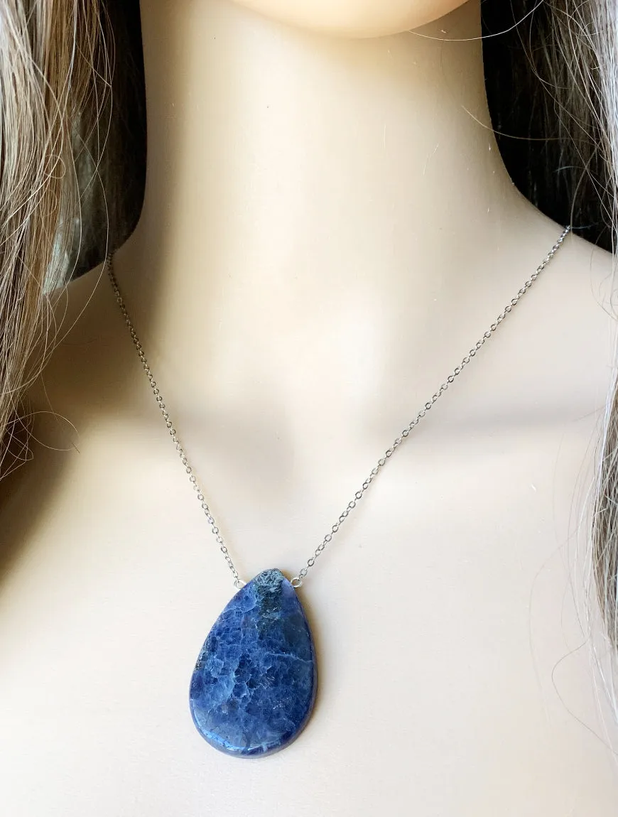 Iolite Crystal Necklace