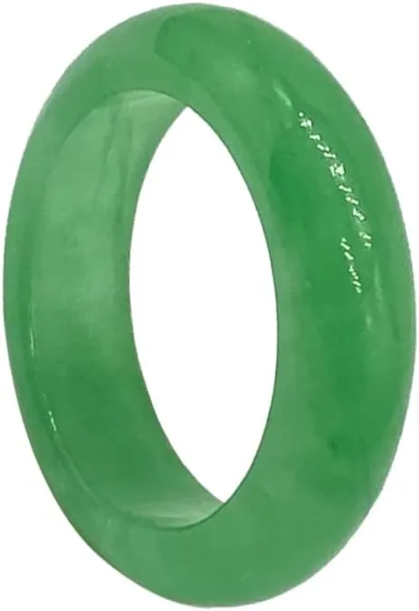 Jade Ring for Women - Good Luck Green Jade Jewelry Size 5-10
