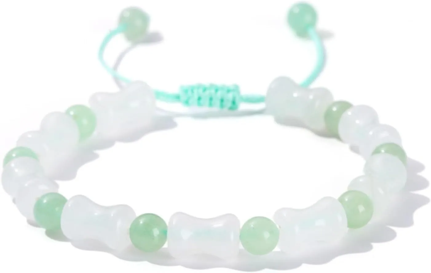 Jade Rosary Bracelet Feng Shui Buddha Beaded Woven Bracelets Pendant for Women Lucky Charm Bracelets Religious Amulet Jewelry