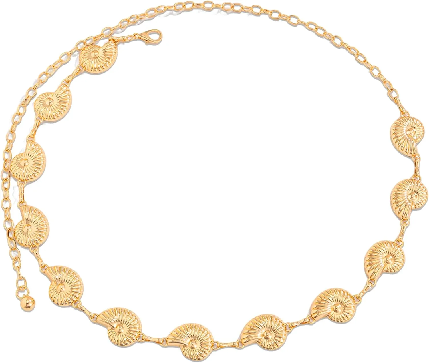JeVenis Seashell Starfish Waist Chains Women Bohemian Pearl Shell Belt Summer Beach Charm Waist Chain Bikini Shell Chain Accessories