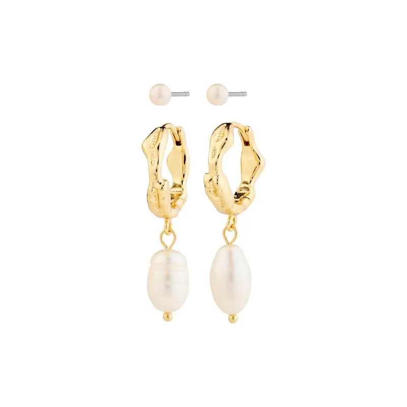Jonne 2-in-1  Pearl Earring