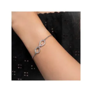 Kaj Fine Jewellery Infinity Diamond Chain Bracelet in 14KT White Gold