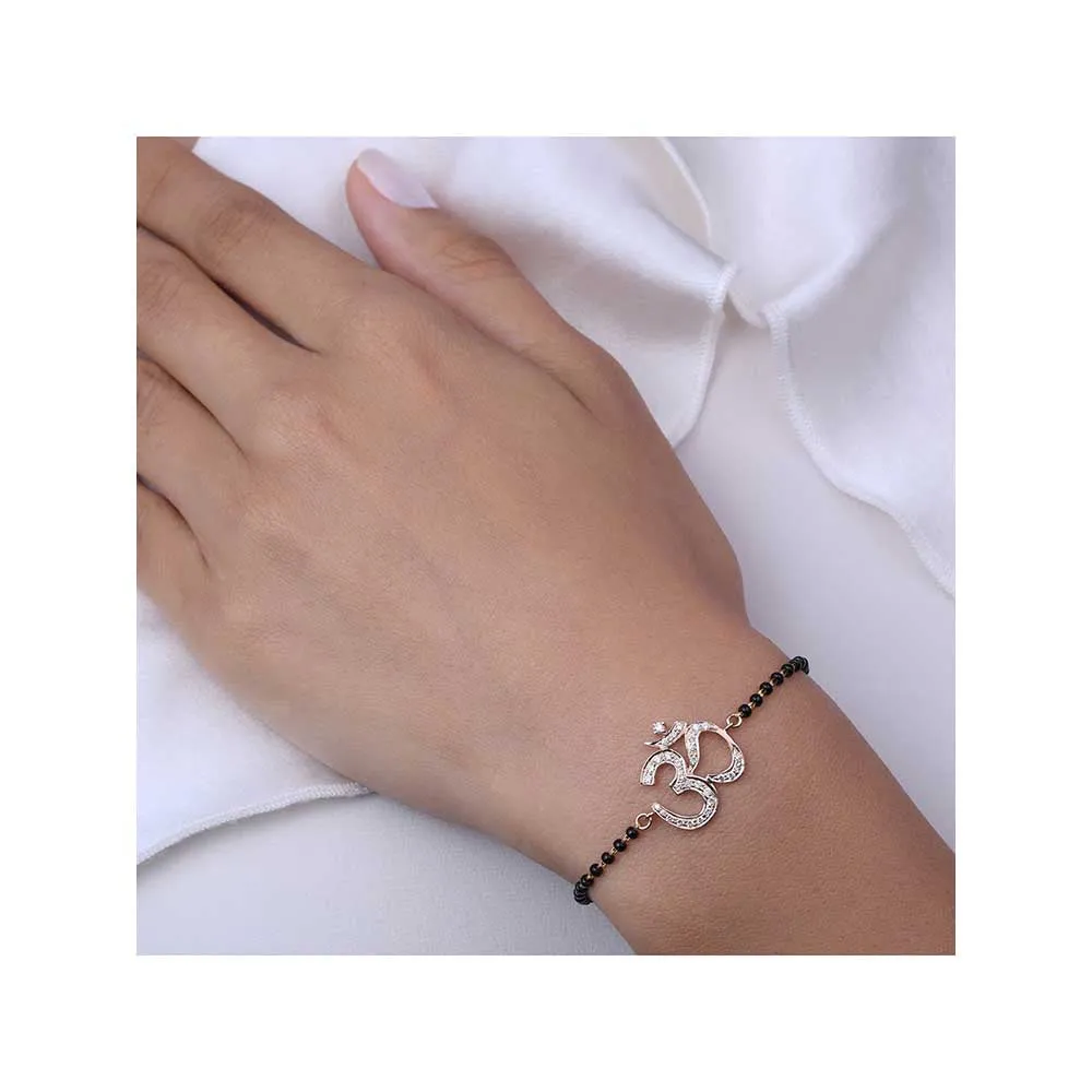 Kaj Fine Jewellery OM Diamond Nazar Bracelet in 14KT Yellow Gold