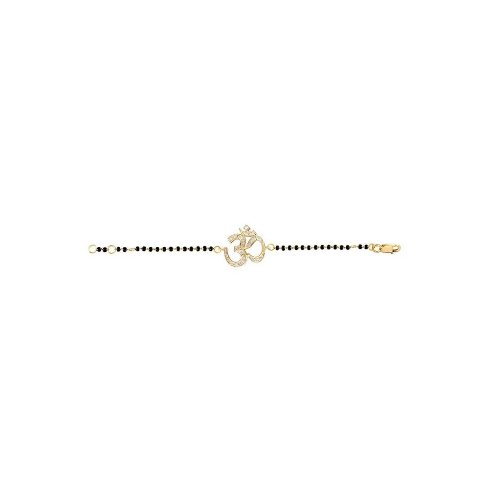 Kaj Fine Jewellery OM Diamond Nazar Bracelet in 14KT Yellow Gold