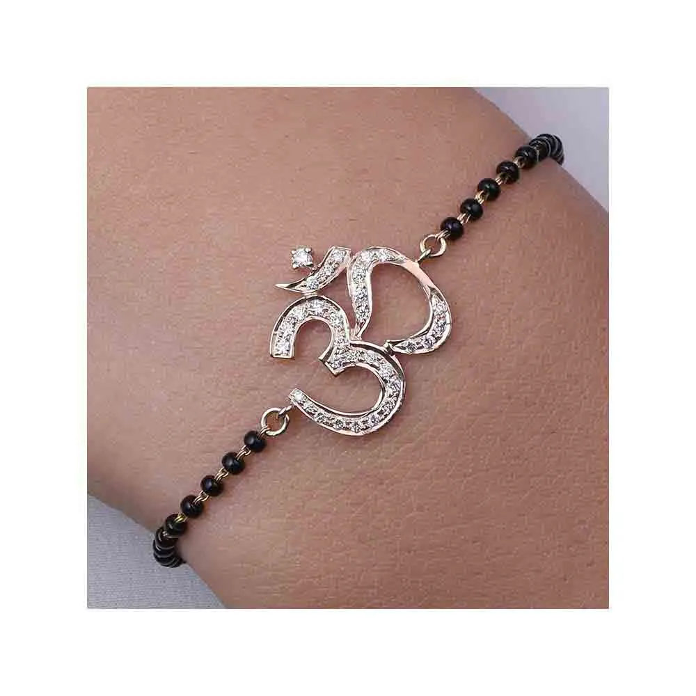 Kaj Fine Jewellery OM Diamond Nazar Bracelet in 14KT Yellow Gold