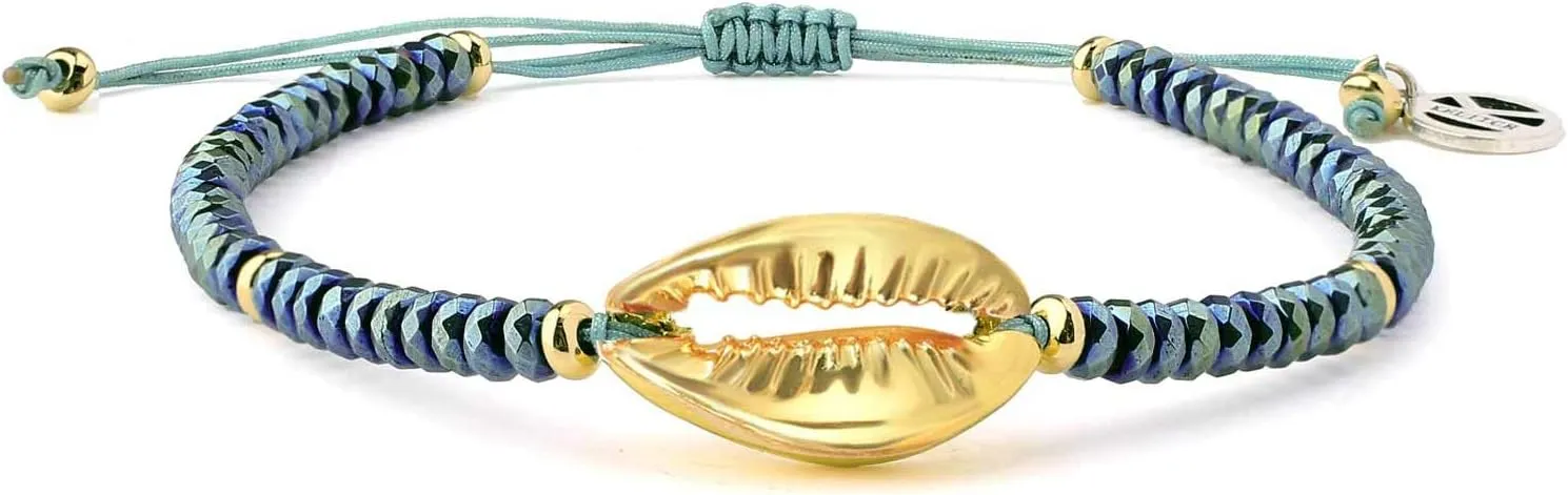 KELITCH Agate Strands Bracelets Friendship Shell Charm Bracelet Handmade Beach Bracelets For Women