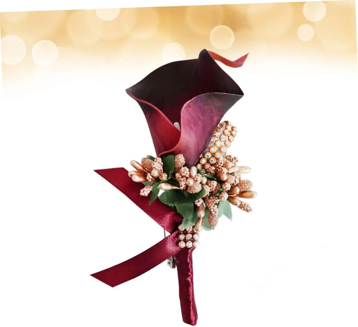 KESYOO 2 pcs groom corsage keepsake boutonniere groom flower bridal boutonniere flower boutonniere pin calla lilly boutonniere wedding boutonniere groom boutonniere bride prom bouquet