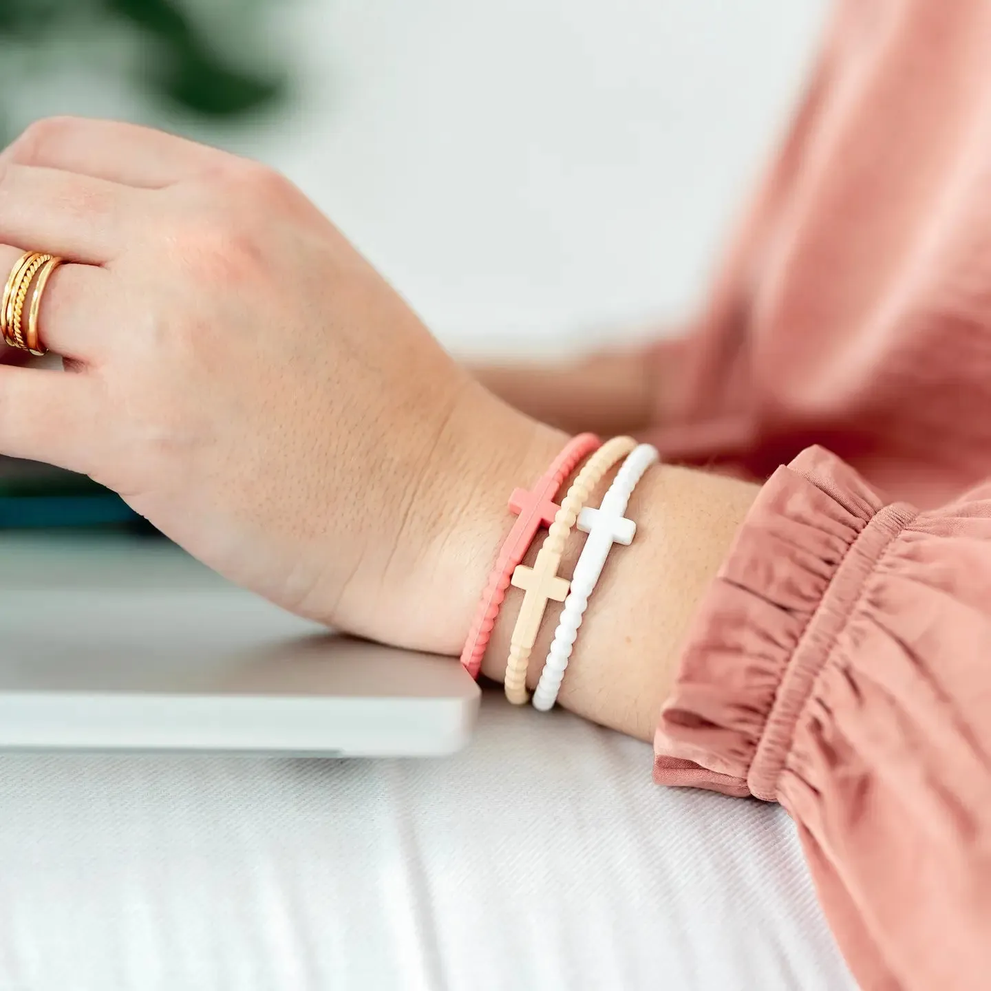 Kids Jesus Bracelets - Alloy (Silicone Cross Bracelets)