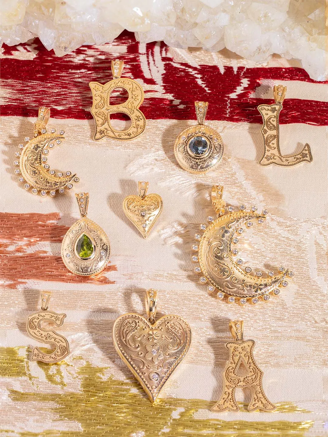 Large Southwestern Moon Charm