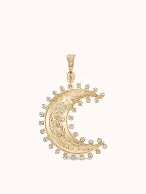 Large Southwestern Moon Charm