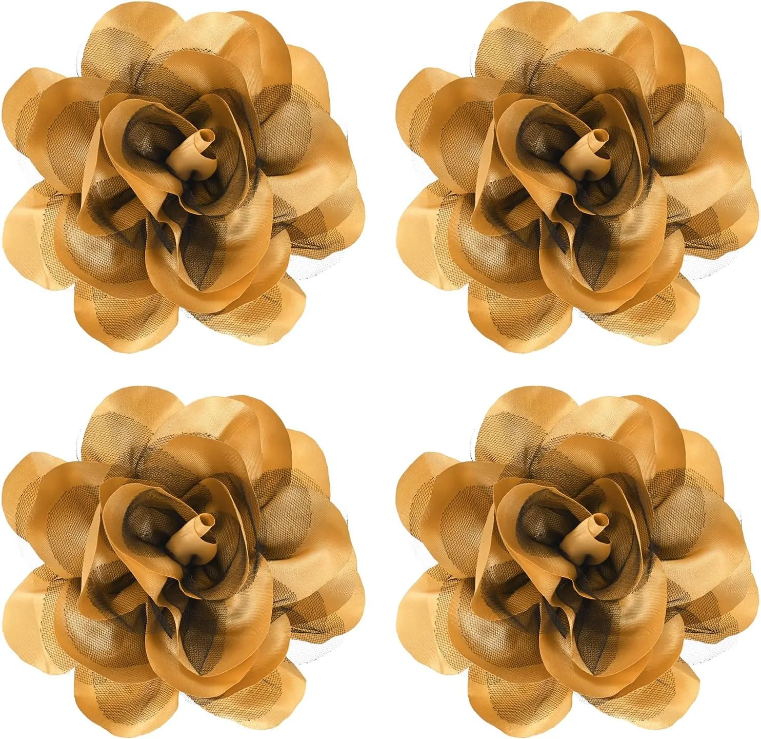 Large Women's Brooches Lapel Pin, Lapel Pins Dainty Satin Fabric Big Camellia Flower Hair Clip Dancer Pin Up for Hats/Parties/Clothes/Jewelry