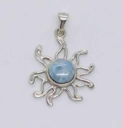 Larimar Sun Pendant