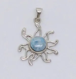 Larimar Sun Pendant