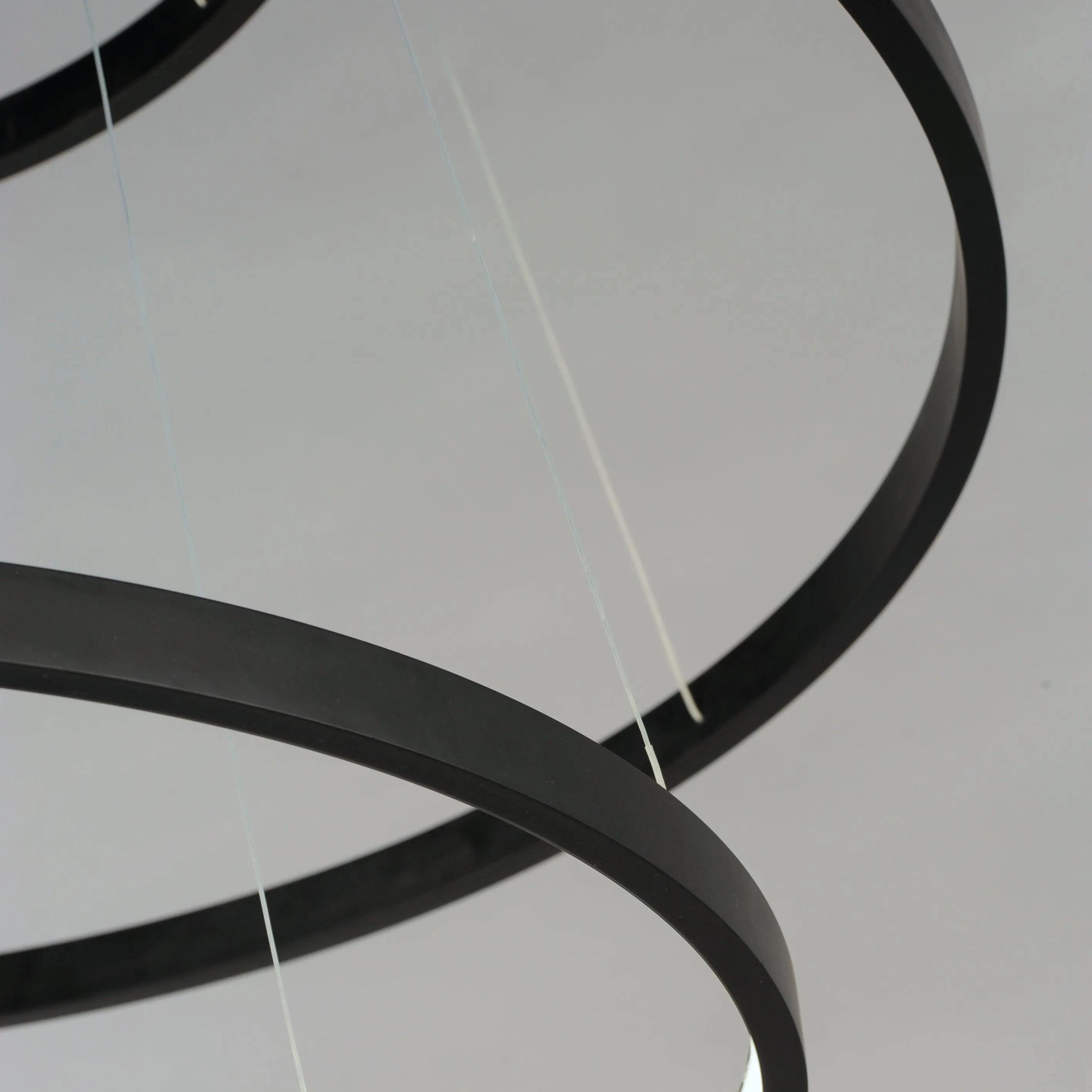 LED Steel 4 Rings Colour Temp Changeable Chandelier